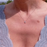 Necklace Golay Woman in White Gold Diamante PL017WDI 0.50 D SI1